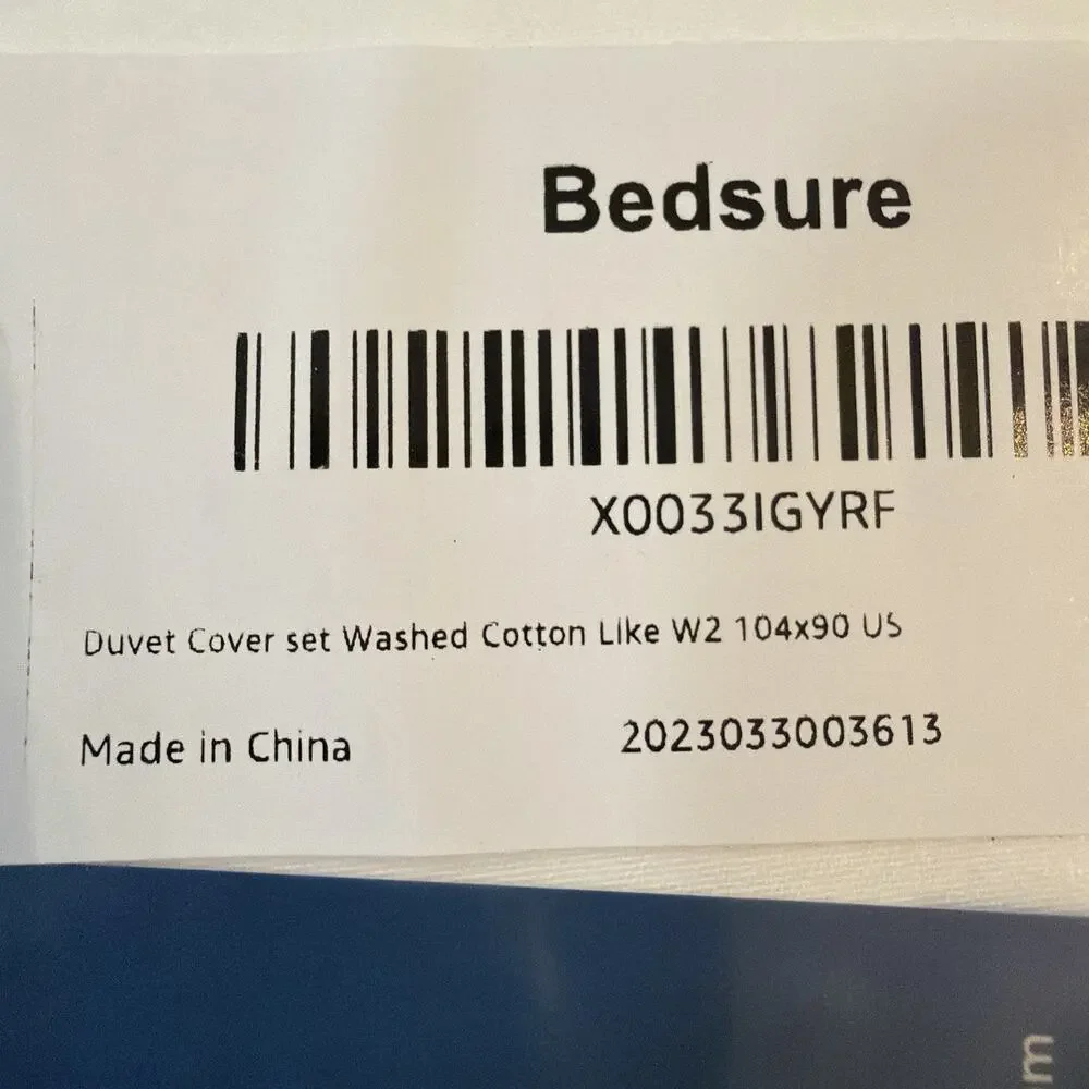 Bedsure Duvet Set King White + 2 Pillowcases New Sealed NWT Get Cozy